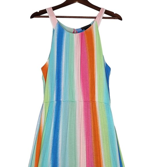 Design 365‎ Maxi Dress Size Medium Raninbow - Picture 4 of 9